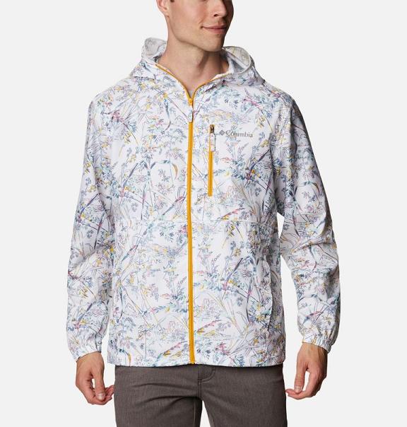 Columbia Flash Forward Windbreaker White For Men's NZ63915 New Zealand